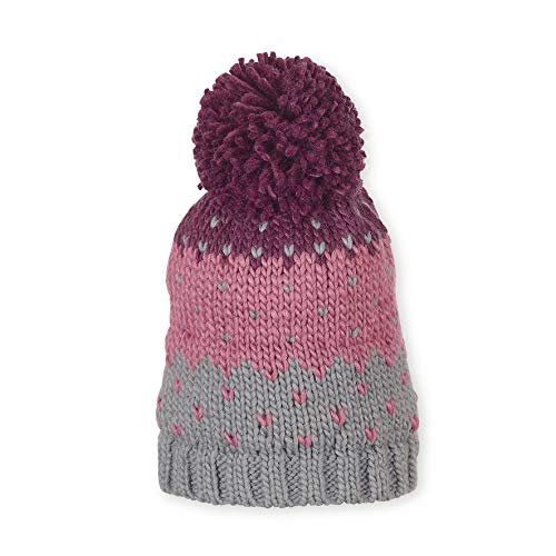 Sterntaler Dziewczęca Strickmütze Cappellopello czapka beanie, Purple (Lila 600), Rozmiar Uniwersalny (Producent rozmiar: 51)