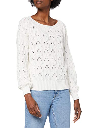 ONLY Onlbrynn Life Structure L/S Pul KNT Noos sweter damski, Cloud Dancer, S