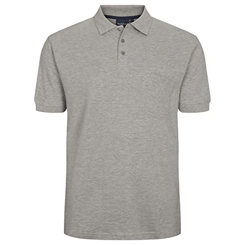 North 56-4 Męska koszulka polo, szary (Grey Melange 0050), 3XL