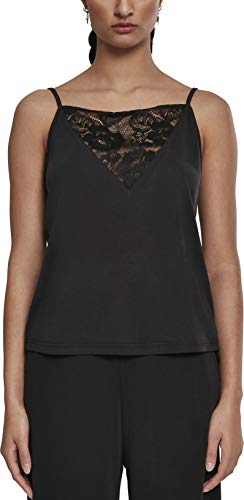 Urban Classics Damska górna część z koronką Ladies Laces Triangle Top, czarny (Black 00007), S