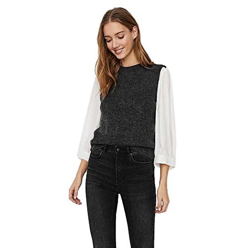 VERO MODA Damski Vmolina Sl O-Neck Vest Noos Top