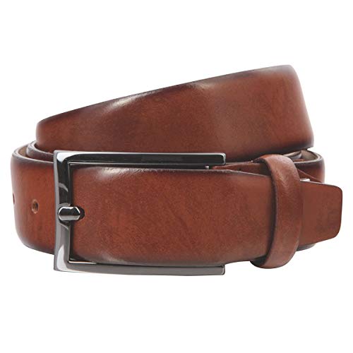 Lindenmann Accessories pasek skórzany G.CHABROLLE, brązowy, L