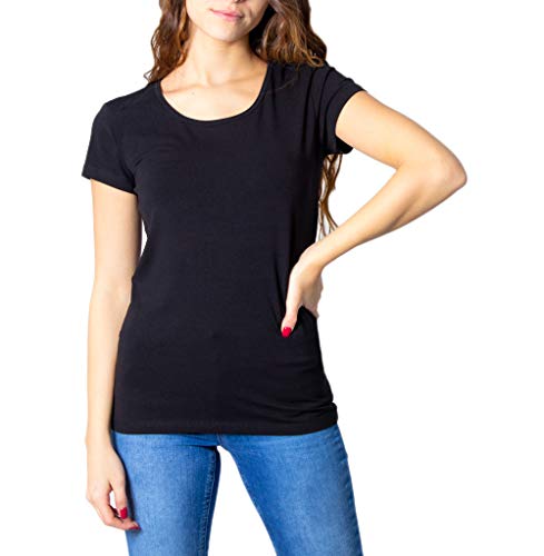 ONLY Onllive Love Life Basic damska koszulka, czarny, L
