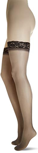 CHARNOS Damskie pończochy, 15 DEN, Czarny (prawie czarny 103), Small