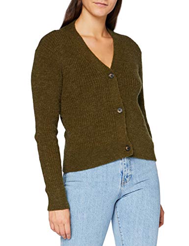 SPARKZ COPENHAGEN Damska kurtka z dzianiny Kalista Cardigan, zielony khaki, M