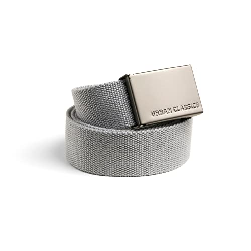 Urban Classics Canvas Belts Pasek Uniseks , Szary , 120