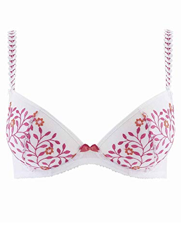 Aubade Damski biustonosz Fleur De Cristal, róża, 80C