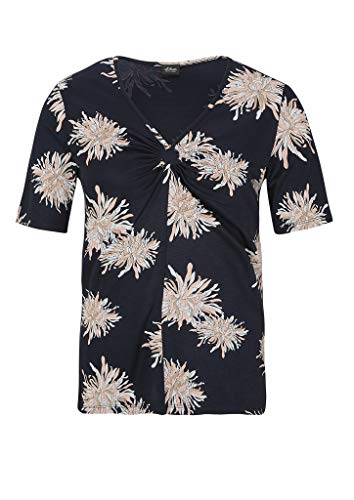 s.Oliver BLACK LABEL T-shirt damski, Granatowy nadruk kwiatowy, 40