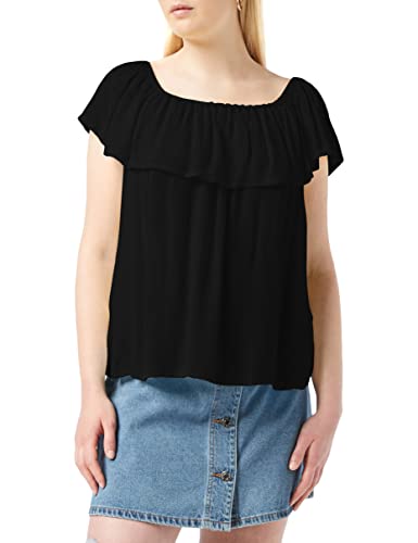 SPARKZ COPENHAGEN Damska koszula Harriet Off Shoulder Top, czarny, M