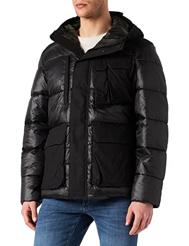 G-STAR RAW Męska kurtka Utility Pocket Puffer, Czarny (Dk Black D18138-c360-6484), M