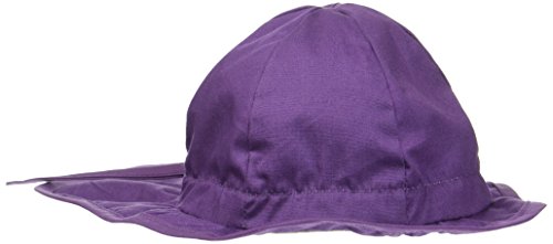 Melton Dziewczęcy kapelusz przeciwsłoneczny z osłoną karku UV 30+, czapka uniwersalna, fioletowy (Mauve 732), 47