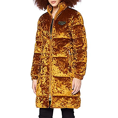 Gianni Kavanagh Damski płaszcz puchowy ze złota Velvet Gems Coat, złoto, XXS