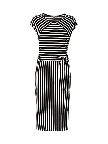 ESPRIT Collection Dżersejowa sukienka ze stretchem w paski, 001/Black, S