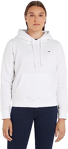 Tommy Jeans Damska bluza z kapturem Tjw Regular Fleece, biały, XS
