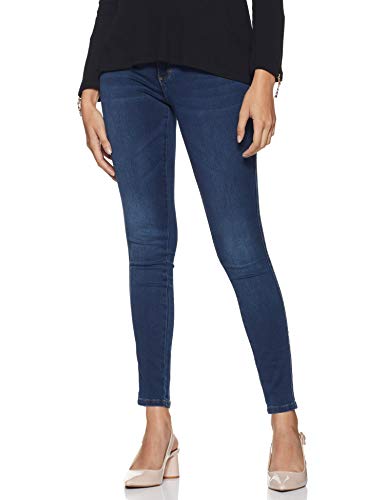 ONLY Dżinsy damskie skinny, Niebieski (ciemnoniebieski dżins ciemnoniebieski denim), 60/S