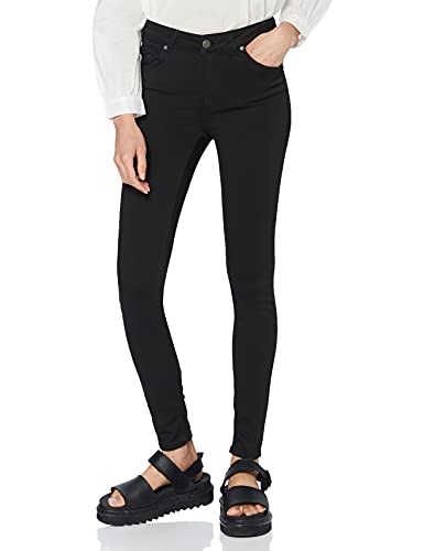 VERO MODA VMLUX NW dżinsy damskie slim fit, czarny, (M) W / 32L