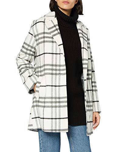 Mexx Damski płaszcz wełniany, Blanc De Blanc/Anthracite, 36