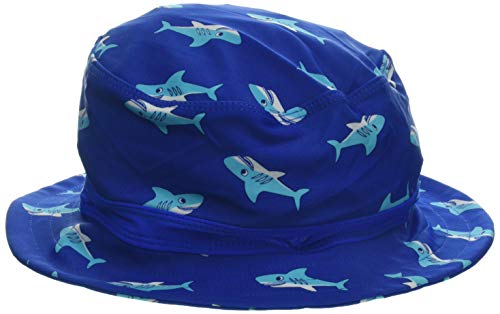 Playshoes Czapka chłopięca z ochroną przed promieniowaniem UV, niebieski (niebieski 7), 53 cm