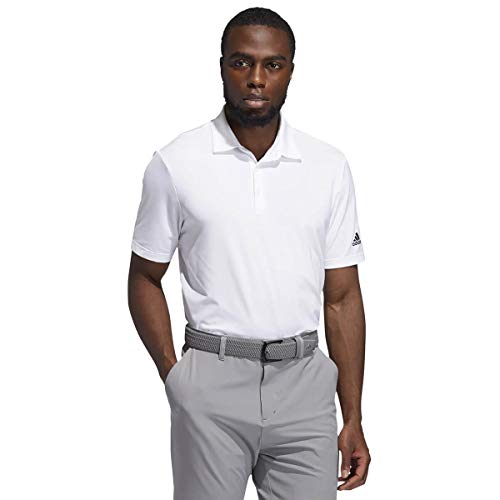 adidas Golf męska koszulka polo 2021 Ultimate365 Solid Performance Stretch, Biały, M