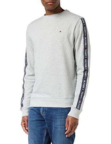 Tommy Hilfiger Męska Track Top LS Hwk Bluza Dresowa, Grey Heather 004, XL