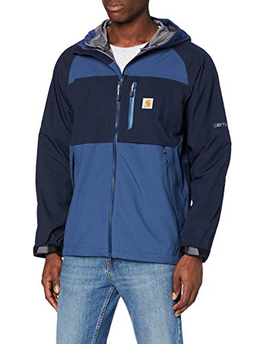 Carhartt Męska kurtka z kapturem Force, Ciemnoniebieski/granatowy, XL