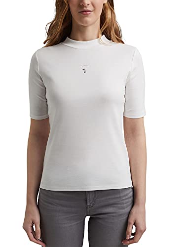 edc by ESPRIT T-shirt damski, 110/Off White, S