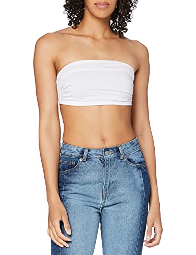 Urban Classics Damski sportowy t-shirt damski Bandeau, biały, S