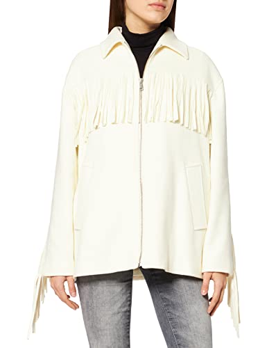 Pinko płaszcz damski risolata, biały (Bianco Giglio Z10), 34 (rozmiar producenta: 40)
