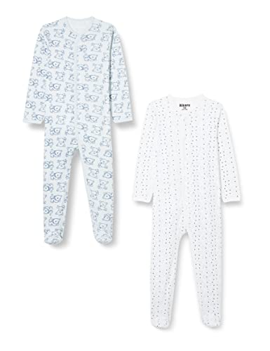 Care Śpioszki chłopięce, 2 sztuki, niebieskie (Light blue 700), 0-3 miesiące (rozmiar producenta: 56)