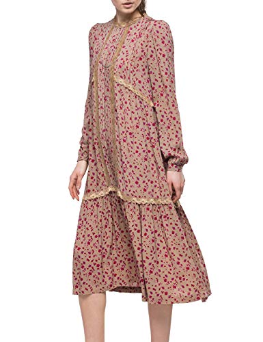 Replay Sukienka damska, Mehrfarbig (Rose/Fuxia/Violet 10), XXS