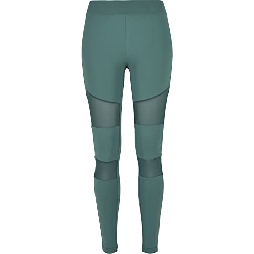 Urban Classics Damskie legginsy Tech Mesh Yoga, długie spodnie sportowe z wstawkami z siatki w wielu kolorach, rozmiary XS - 5XL