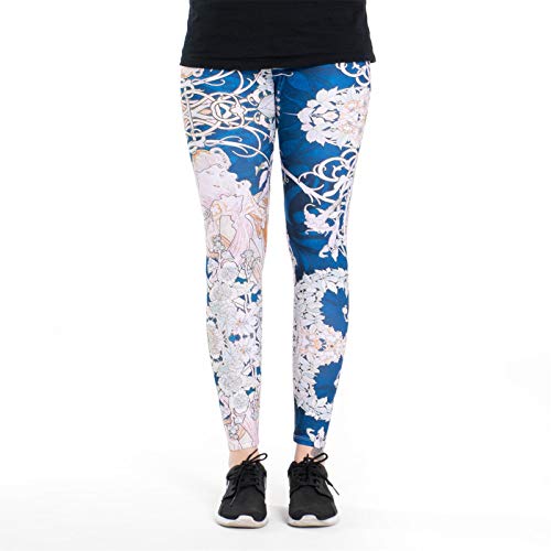 cosey Damskie kolorowe legginsy z nadrukiem