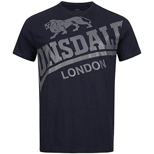 Lonsdale Męski T-shirt Watton, grantowy, S