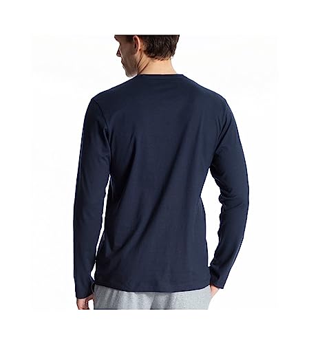 CALIDA Męska koszulka z długim rękawem Remix Basic, Dark Sapphire, 50