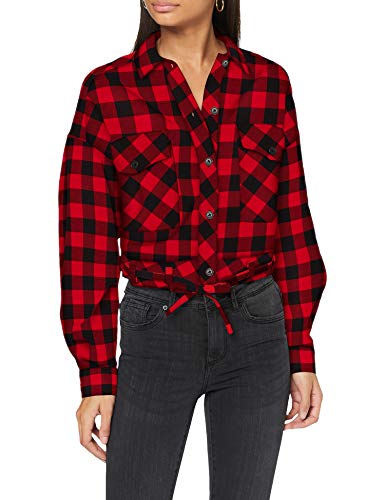 Urban Classics Damska koszula z krótkim rękawem oversized Check