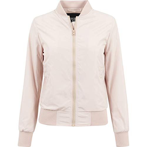 Urban Classics Damska kurtka bomberka, lekka kurtka lotnicza dla kobiet, w wielu kolorach, rozmiary XS-XL, jasnoróżowy, L