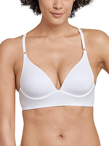 Schiesser Damski biustonosz bez zapięcia - Invisible Soft, Biały_158624, 70C
