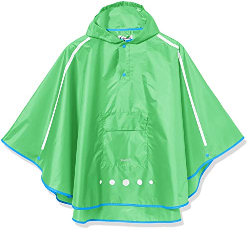 Playshoes Dziecięce ponczo przeciwdeszczowe, składane, uniseks, zielony, XL