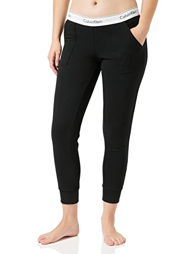 Calvin Klein Damskie Spodnie Do Joggingu, Czarny, M