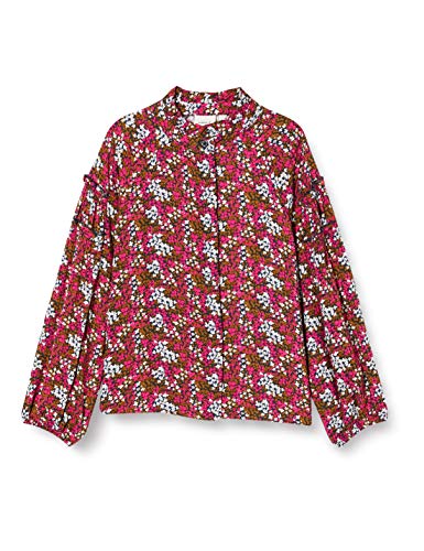 NAME IT Koszulka dziewczęca Nkfnolah Ls Shirt Top, Gibraltar Sea, 134/140 cm