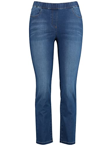 Samoon jeansy damskie, niebieski (Light Blue Denim 8969), 52