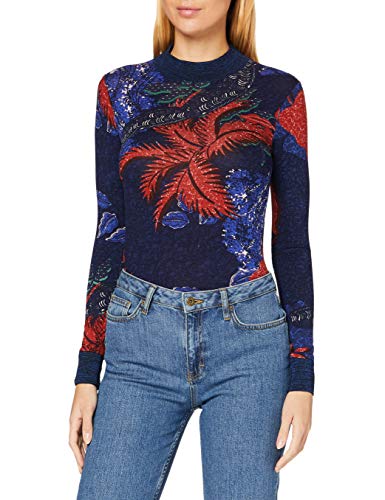 Desigual T-shirt damski Ts_Maryland, niebieski, XL