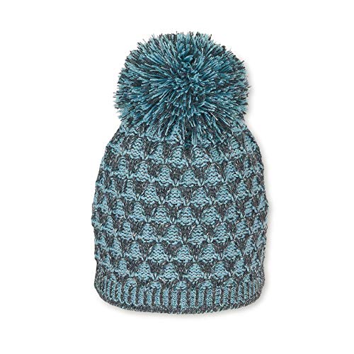 Sterntaler Dziewczęca Strickmütze Cappellopello czapka beanie, Szary (Anthrazit Melange 592), Rozmiar Uniwersalny (Producent rozmiar: 51)
