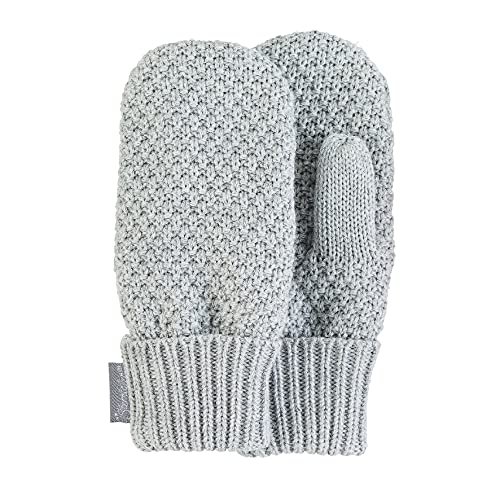 Sterntaler Unisex niemowlęce rękawiczki z dzianiny Cold Weather Gloves, Srebrny mel, 3