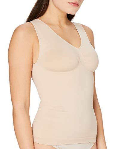 belly cloud Damski biustonosz bezszwowy, modelujący figurę, beżowy (Sand 996), 3XL