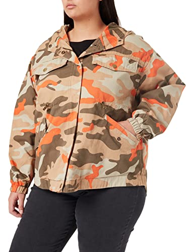 Urban Classics Damska kurtka damska oversized Camo Parka Jacket, Brick Camo, XS