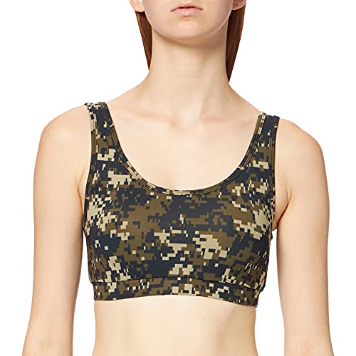 Urban Classics Damski biustonosz sportowy Camo Bra, Wood Digital Camo, XS