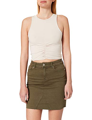 ONLY Koszulka damska Onltallie S/L Cropped JRS Top, Kamie? Pumeksowy, XL