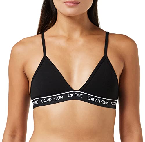 Calvin Klein Bielizna damska trójkątny biustonosz - nowoczesna bawełna, Czarny, S