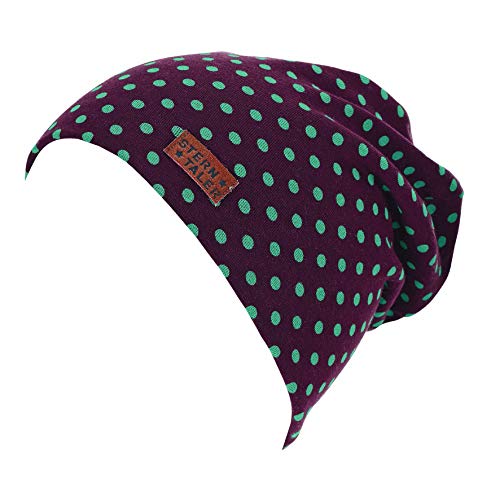 Sterntaler Dziewczęca czapka Slouch-Beanie, ciemnoczerwony, 53 cm